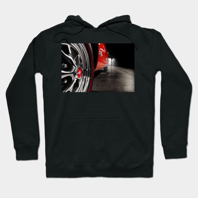 ford mustang, mustang wheel, red Hoodie by hottehue